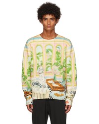 Casablanca Multicolor Dream House Print Sweater