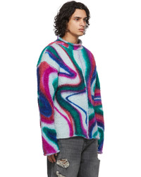 AGR Multicolor Hand Spray Swirl Sweater