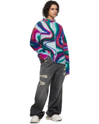 AGR Multicolor Hand Spray Swirl Sweater
