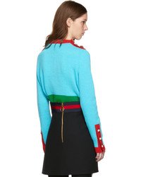 Gucci Multicolor Intarsia Rabbit Sweater