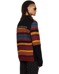 Marine Serre Multicolor Paneled Sweater