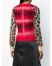 N°21 N21 Checked Leopard Printed Sweater