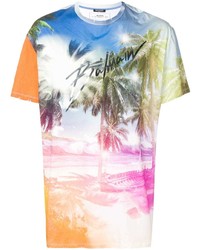 Balmain Beach Print T Shirt