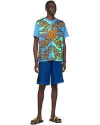 VERSACE JEANS COUTURE Blue Garland Sun T Shirt