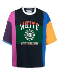 White Mountaineering Colour Block Logo Print T Shirt