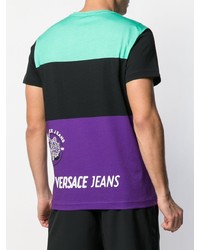 VERSACE JEANS COUTURE Colour Block Logo T Shirt