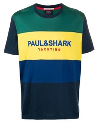 Paul & Shark Colour Block Logo T Shirt