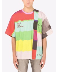 Dolce & Gabbana Colour Block Print T Shirt
