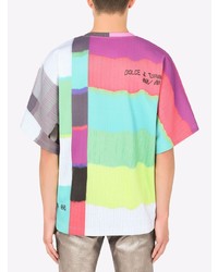 Dolce & Gabbana Colour Block Print T Shirt