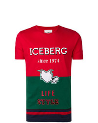 Iceberg Colour Blocked Logo T Shirt