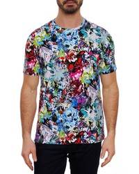 Robert Graham Complex Floral Cotton T Shirt