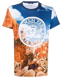 Balmain Grand Canyon Print T Shirt