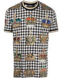 Dolce & Gabbana Herringbone Crown T Shirt