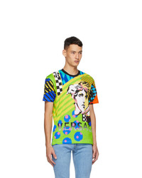 Versace Multicolor Collage Pop Temple Taylor T Shirt