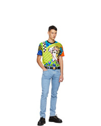 Versace Multicolor Collage Pop Temple Taylor T Shirt