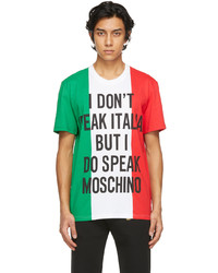Moschino Multicolor Italian Slogan T Shirt