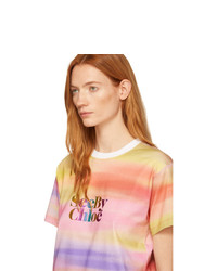 See by Chloe Multicolor Logo T Shirt
