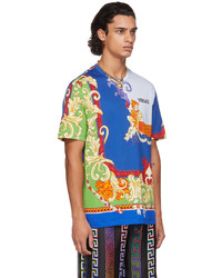 Versace Multicolor Medusa Renaissance Print T Shirt