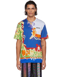 Versace Multicolor Medusa Renaissance Print T Shirt