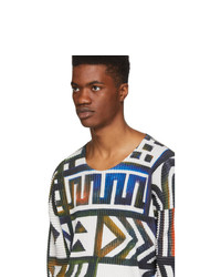 Homme Plissé Issey Miyake Multicolor Pleated Graphic T Shirt