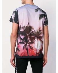 Balmain Palm Tree Logo T Shirt