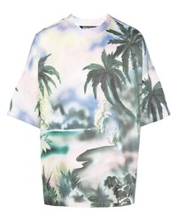 Palm Angels Palm Tree Logo T Shirt
