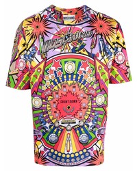Moschino Pinball Logo Print T Shirt