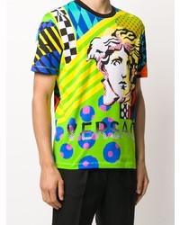 Versace Pop Temple Print T Shirt