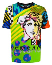 Versace Pop Temple Print T Shirt