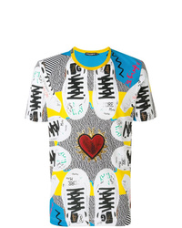 Dolce & Gabbana Sacred Heart Sneaker Print T Shirt