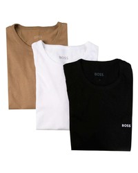 BOSS Three Pack Logo Print T Shirts