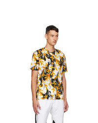 Versace White And Gold Acanthus Taylor T Shirt