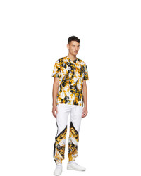 Versace White And Gold Acanthus Taylor T Shirt