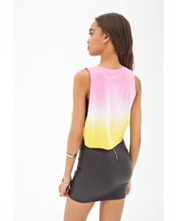Forever 21 Knotted Ombr Graphic Tank