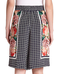 Mother of Pearl Marnie Mixed Print Silk Culottes