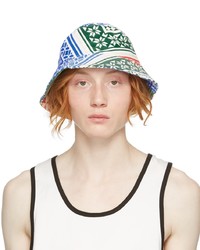 Multi colored Print Denim Bucket Hat