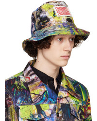 Charles Jeffrey Loverboy Multicolor Denim Bucket Hat