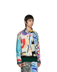 Charles Jeffrey Loverboy Multicolor Denim Art Jacket