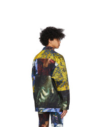 Ottolinger Multicolor Lucie Stahl Edition Denim Oversized Print Jacket