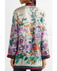 Gucci Med Printed Silk Twill Shirt