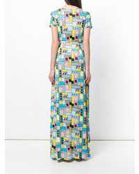 Ultràchic Geometry Print Maxi Dress