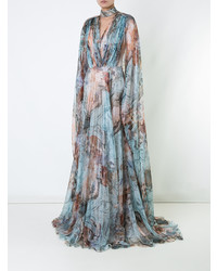 Isabel Sanchis Printed Flared Maxi Dress
