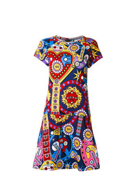 Love Moschino Multiple Print Flared Dress