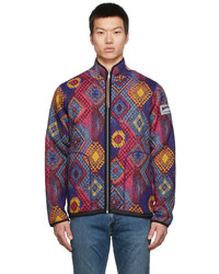 Aries Multicolor Fleece Graphic Zip Jacket