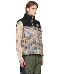 Gucci Multicolor The North Face Edition Down Lightweight Matt Vest