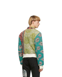 Mr. Saturday Multicolor Quilted Bomber Jacket