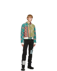 Mr. Saturday Multicolor Quilted Bomber Jacket