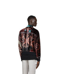 Nahmias Multicolor Silk Velvet Smoker Jacket