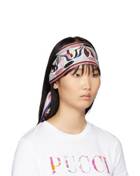 Emilio Pucci Multicolor Silk Printed Long Scarf Headband