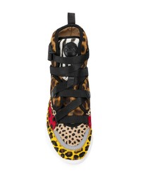 Valentino Garavani Leopard Print Hi Top Sneakers